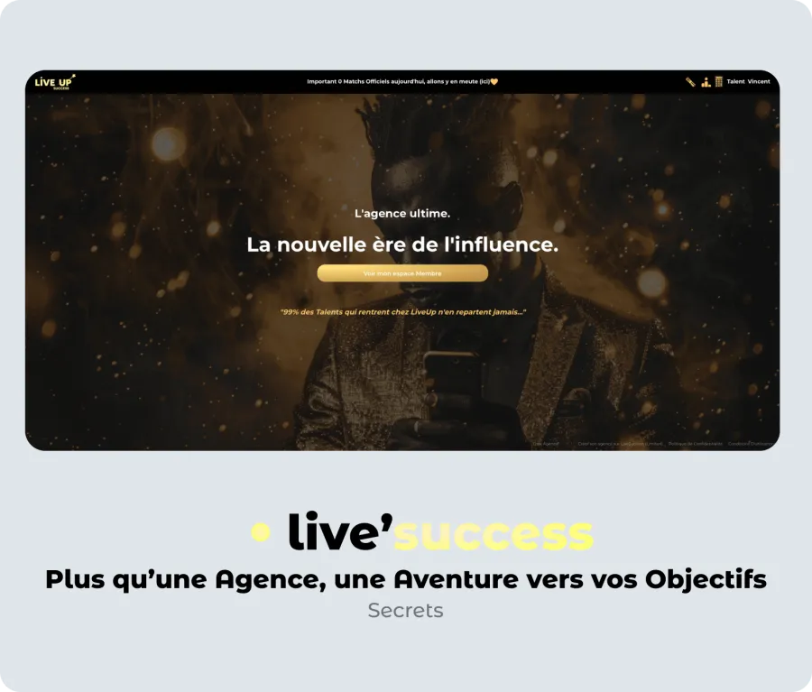 Aperçu de LiveSuccess