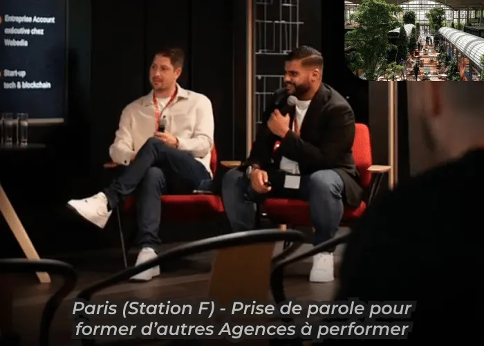 Paris, Station F — prise de parole pour former d'autres agences